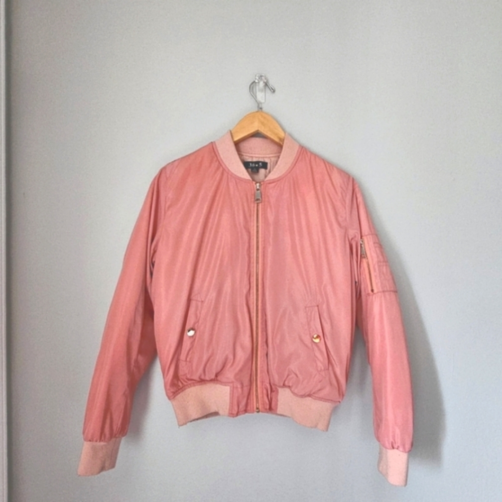 Dusty Pink Bomber/Varsity Jacket (Medium)